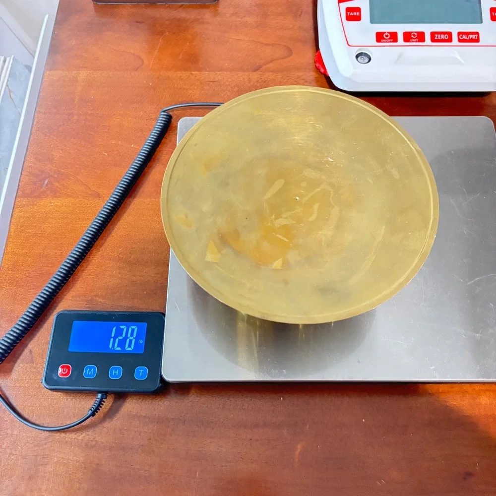 Gold Tone Cake Stand Pedestal 7.5